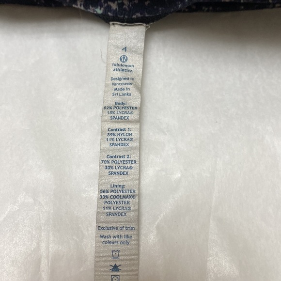 Lululemon Journey Crop Rocky Road Splatter🖤 - Picture 12 of 13